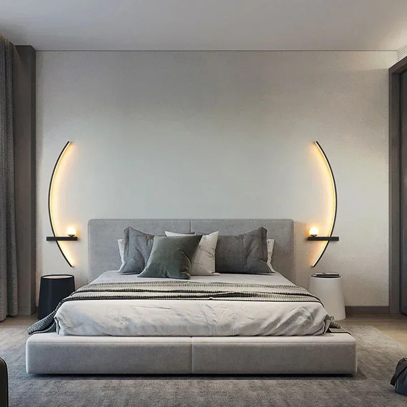 Smart LED Wall Lamp 55/105CM Remote Control Left Right Lighting Bedside Wall Sconces Bedroom Living Room Home Led Lights Lustre