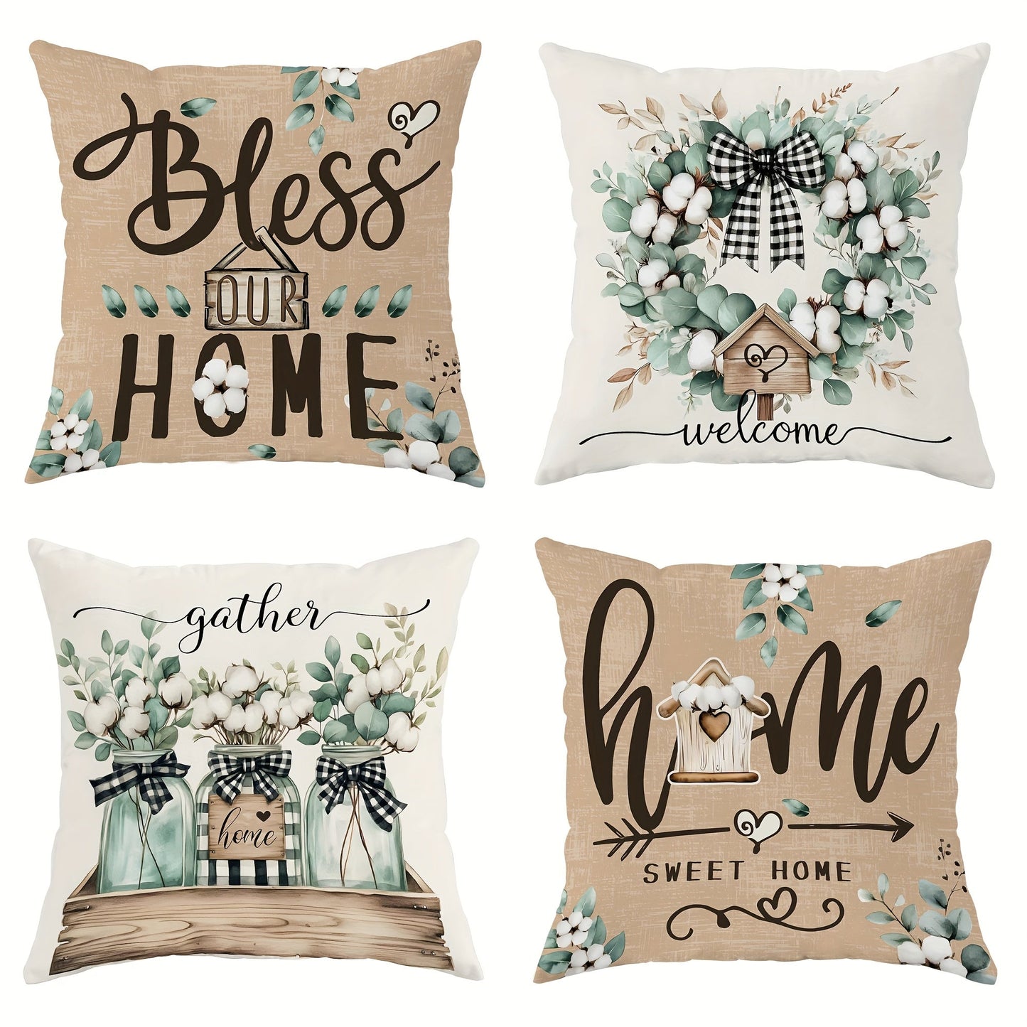 Rustic Throw Pillow Covers