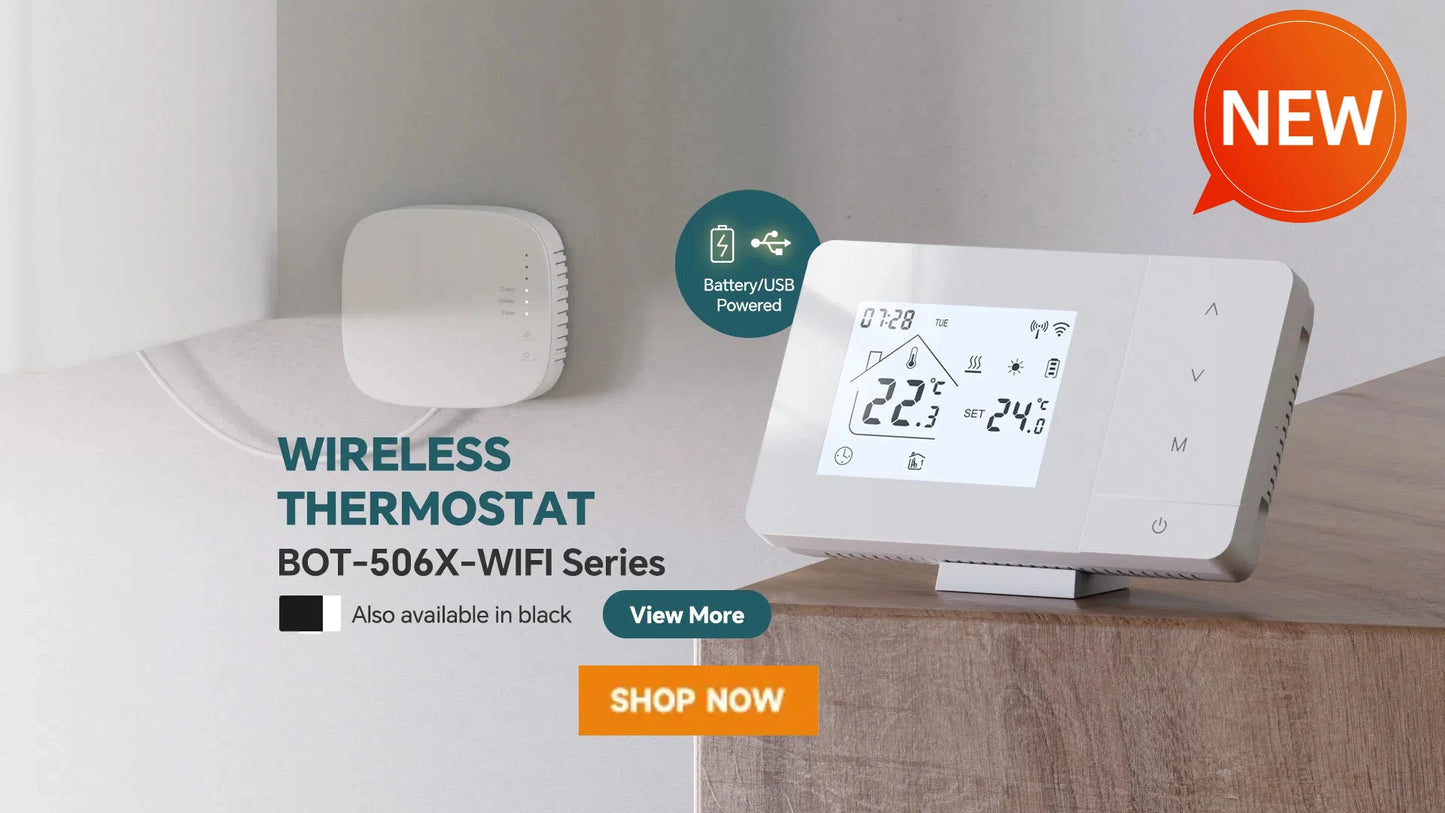 Beok Tuya Wifi Room Thermostat Underfloor Heating System Thermoregulator for Gas Boiler Electric Heating with Alexa Google Home