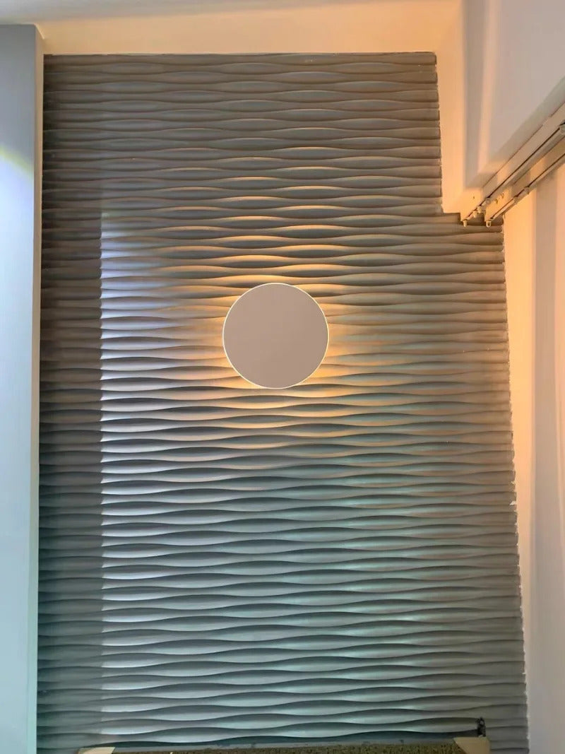Led Round Wall Lights for Hallway Living Room Bedroom Aisle Modern Sconce Lamp Decoration Lighting Induction Switch Background