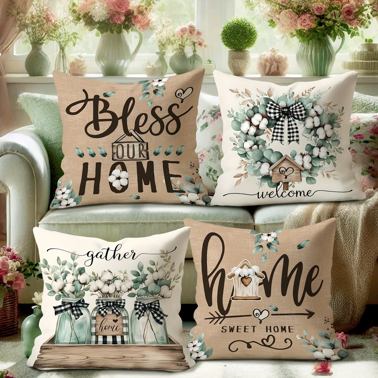 Rustic Throw Pillow Covers