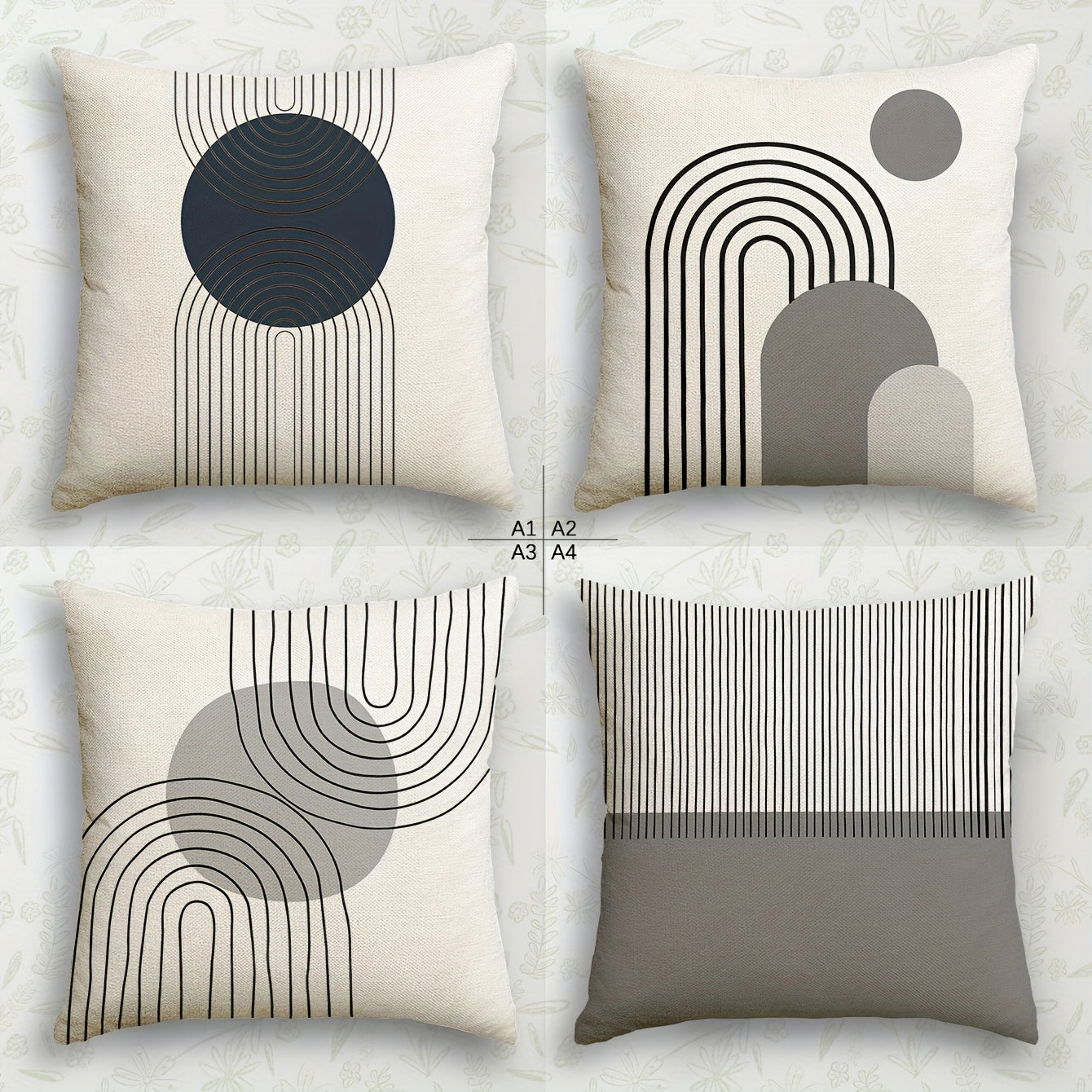 Geometric Linen Pillows