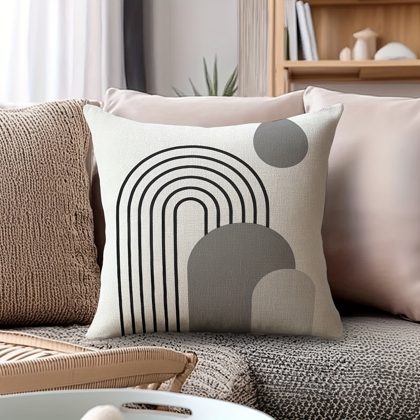 Geometric Linen Pillows