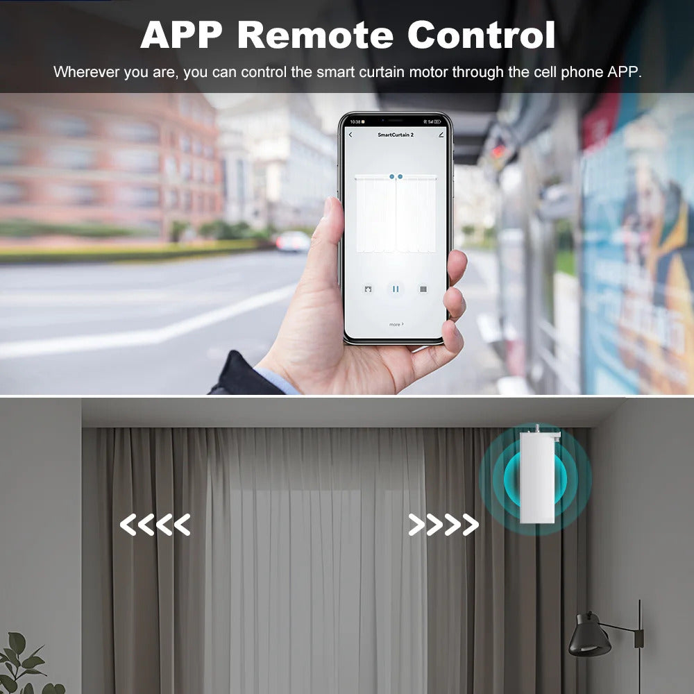 Smart life Tuya Zigbee Electric Curtain Motor automatic Intelligent Support Voice Control Tools Alexa Google Assistant 15cm size