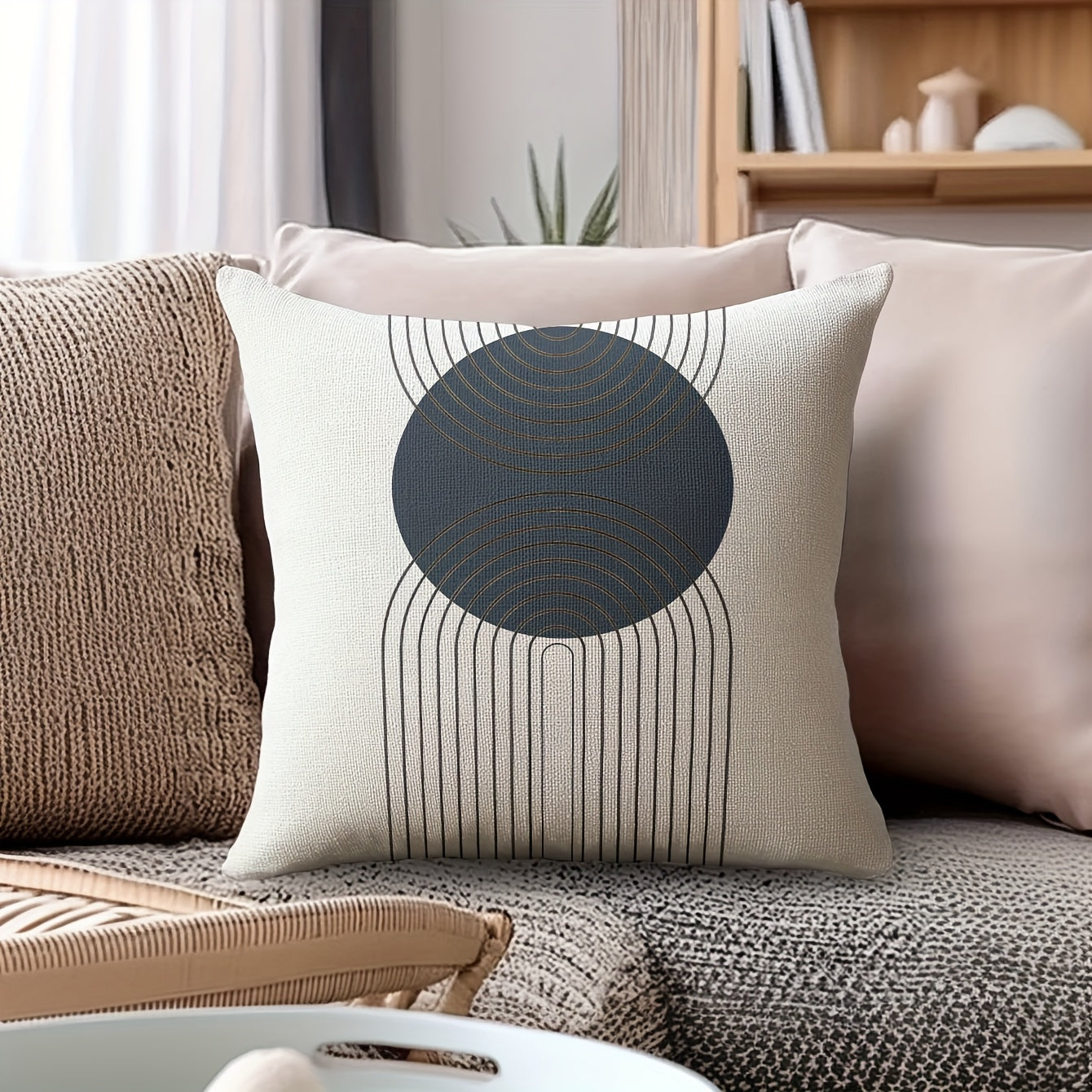 Geometric Linen Pillows