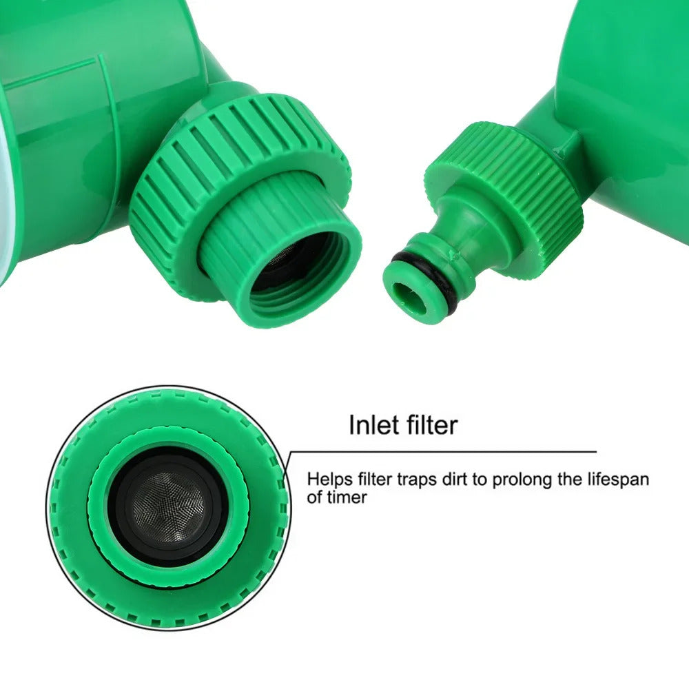 Electronic Automatic Irrigation Timer Plant Watering Control Device with Display Garden Intelligent Valve Watering Outdoor Spray
