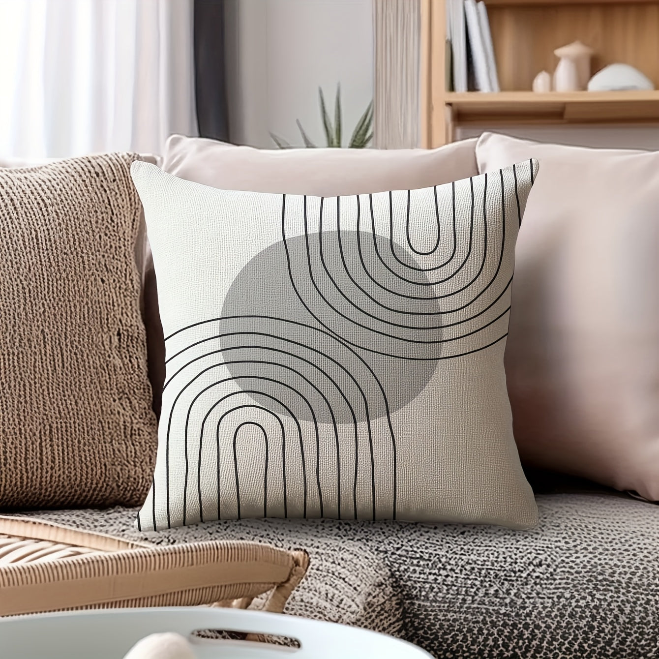 Geometric Linen Pillows