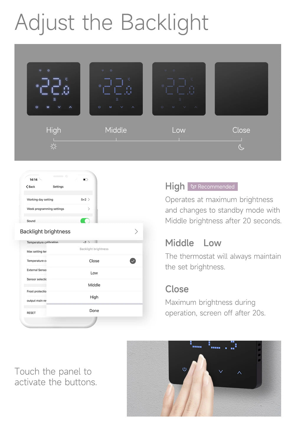 Beok Tuya Wifi Room Thermostat Underfloor Heating System Thermoregulator for Gas Boiler Electric Heating with Alexa Google Home