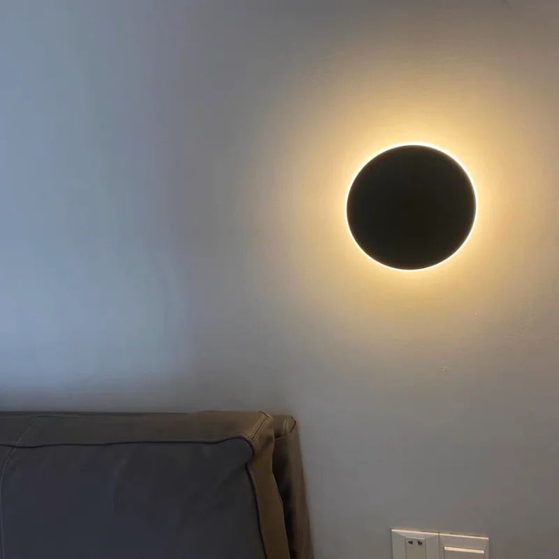 Led Round Wall Lights for Hallway Living Room Bedroom Aisle Modern Sconce Lamp Decoration Lighting Induction Switch Background