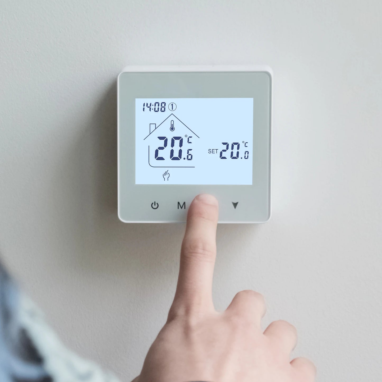 Beok wireless Thermostat Controller Heating Wifi Smart Home 8-Channel Heating System for Gas Boiler Water Floor Actuator
