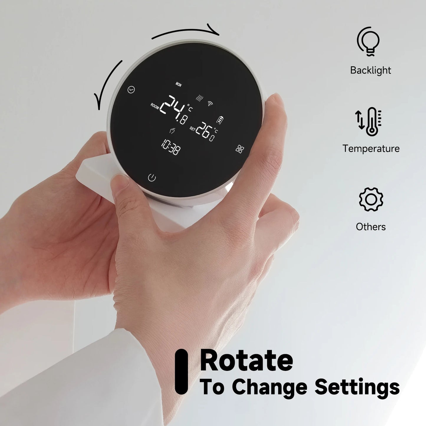 Beok wireless Thermostat Controller Heating Wifi Smart Home 8-Channel Heating System for Gas Boiler Water Floor Actuator