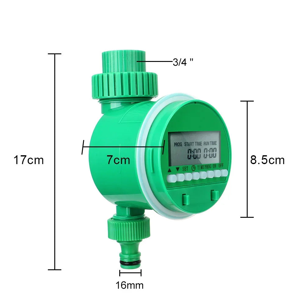 Electronic Automatic Irrigation Timer Plant Watering Control Device with Display Garden Intelligent Valve Watering Outdoor Spray