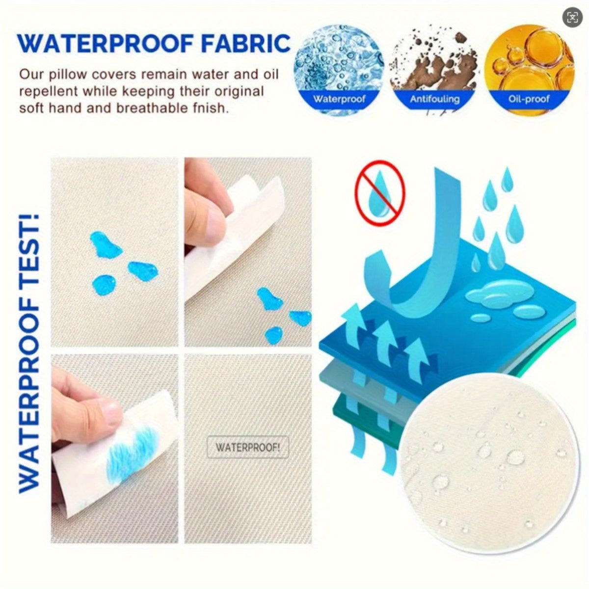 Outdoor twill pillowcase