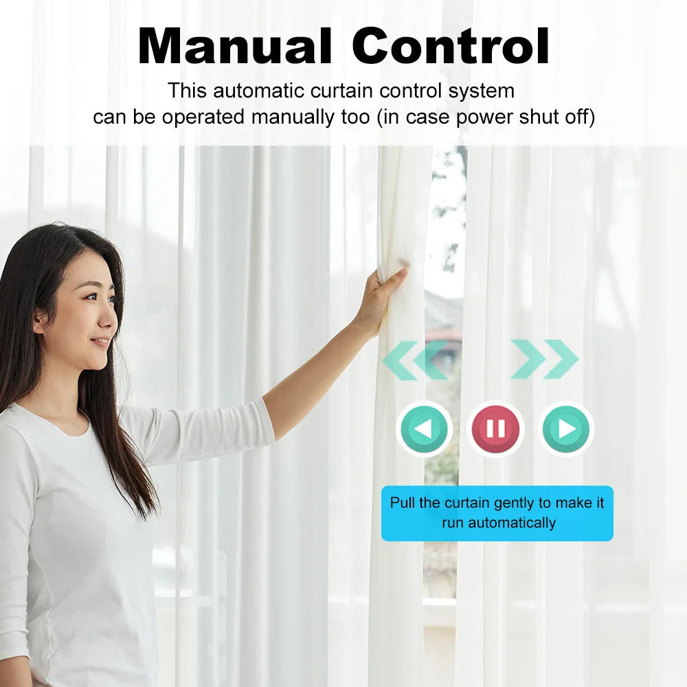Smart life Tuya Zigbee Electric Curtain Motor automatic Intelligent Support Voice Control Tools Alexa Google Assistant 15cm size