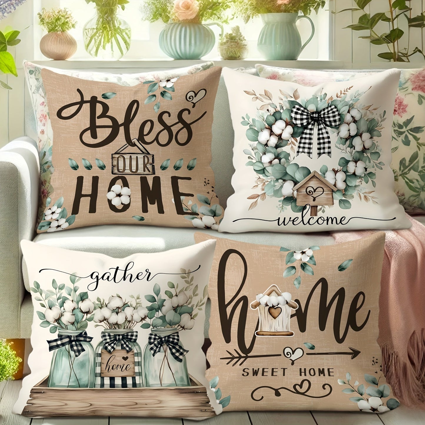 Rustic Throw Pillow Covers