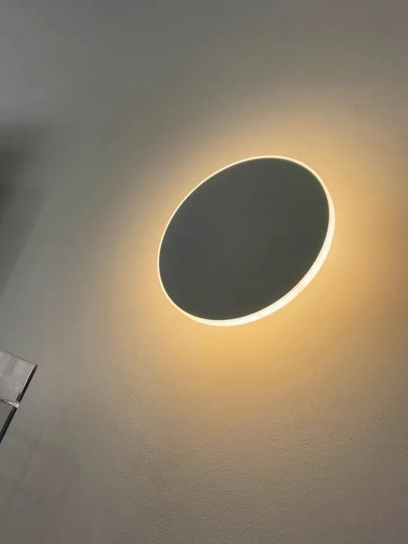 Led Round Wall Lights for Hallway Living Room Bedroom Aisle Modern Sconce Lamp Decoration Lighting Induction Switch Background