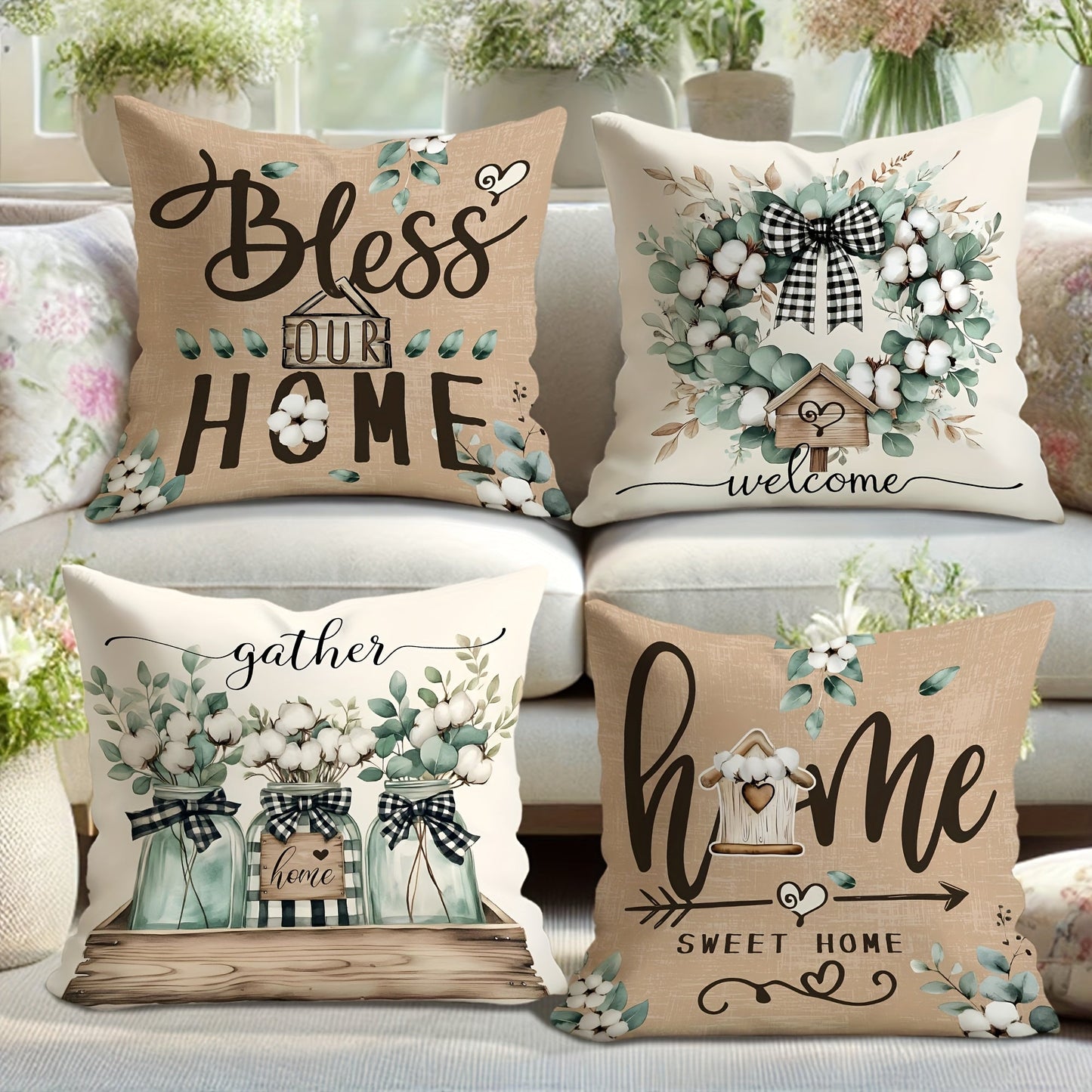 Rustic Throw Pillow Covers