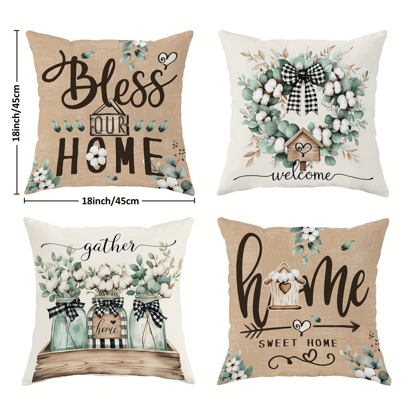 Rustic Throw Pillow Covers