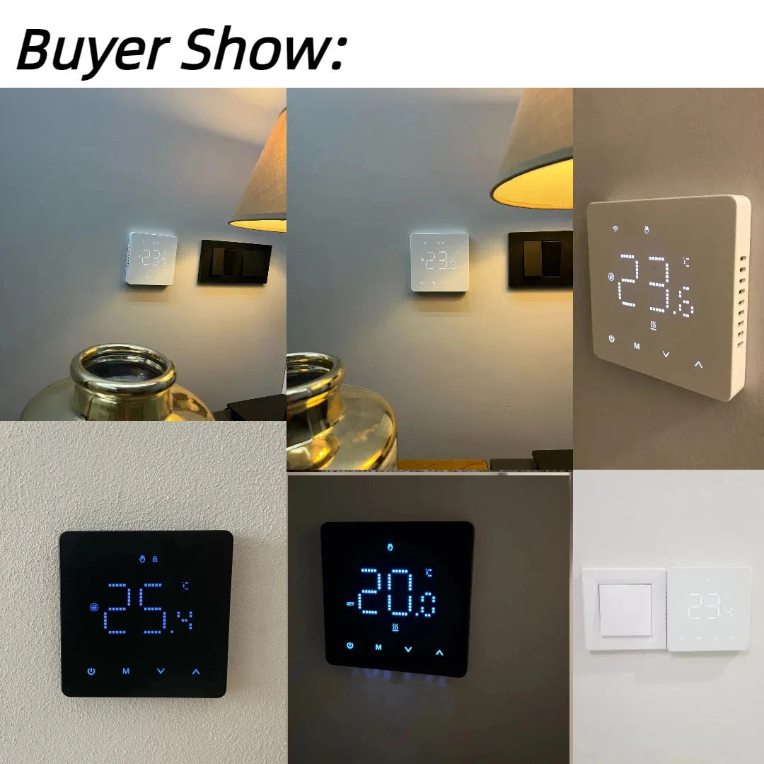 Beok Tuya Wifi Room Thermostat Underfloor Heating System Thermoregulator for Gas Boiler Electric Heating with Alexa Google Home