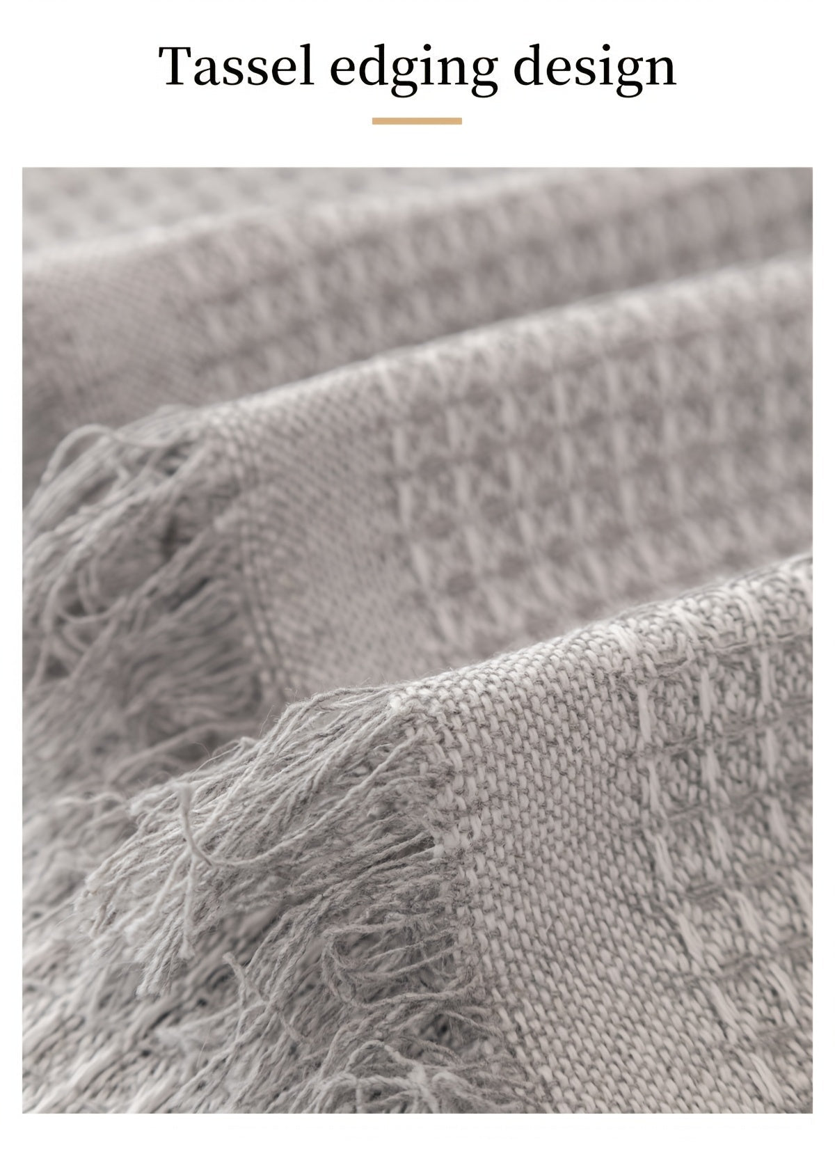 Polyester Sofa Covers with Tassels