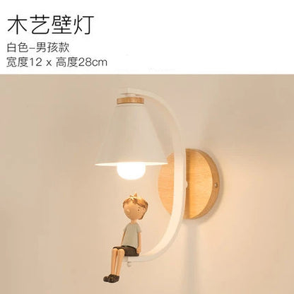 Modern Wood Wall Lamp Creative Resin Model Wall Lamps For Living Room Bedroom Children's Room Nordic Home Decor Light Fixtures