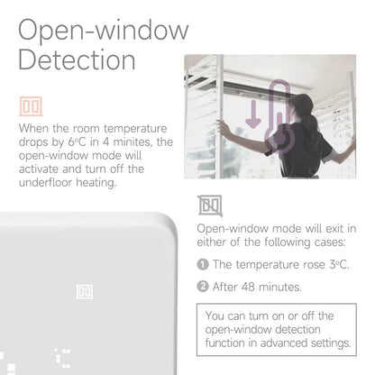 Beok Tuya Wifi Room Thermostat Underfloor Heating System Thermoregulator for Gas Boiler Electric Heating with Alexa Google Home
