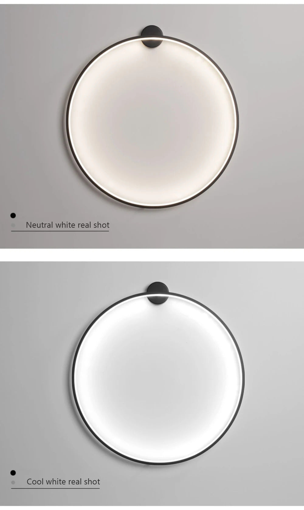 Modern minimalist circular LED wall lamp home designer Decor Circle Nordic Lustre living room and bedroom lighting equipment