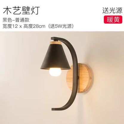 Modern Wood Wall Lamp Creative Resin Model Wall Lamps For Living Room Bedroom Children's Room Nordic Home Decor Light Fixtures