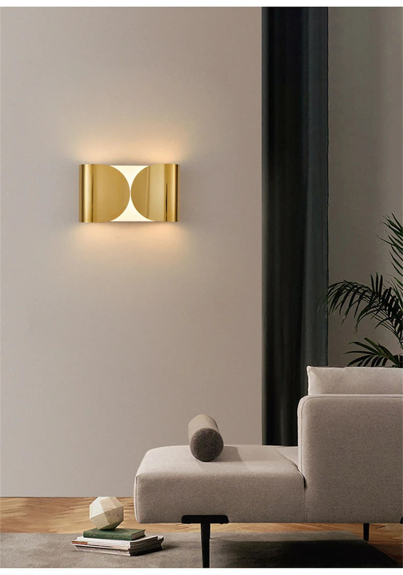 Italian Wall Lamp Metal Sconce Light for Bedroom Living Room Bathroom