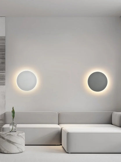 Led Round Wall Lights for Hallway Living Room Bedroom Aisle Modern Sconce Lamp Decoration Lighting Induction Switch Background