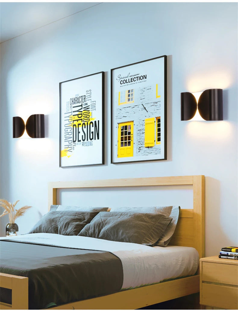 Italian Wall Lamp Metal Sconce Light for Bedroom Living Room Bathroom