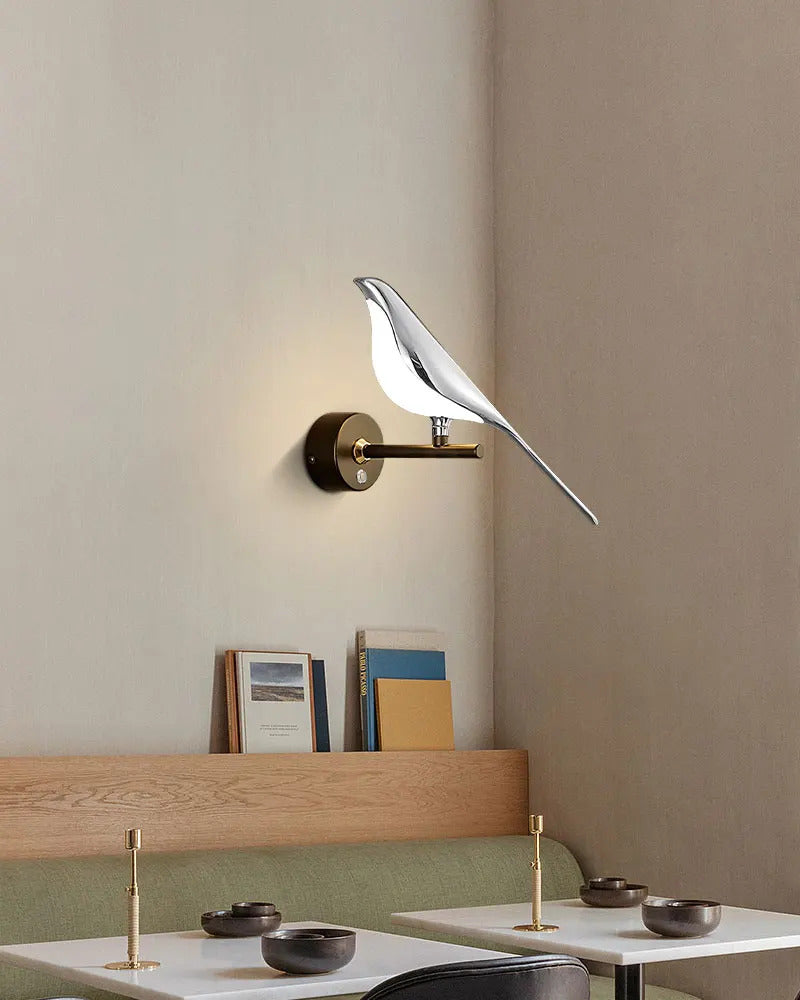 Magpie Bird 360° Rotatable LED Wall Lights Wall Lamps for Bedside Bedroom Touch Switch Indoor LED Wall Sconce Decor for Corridor