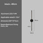 Wall Light Modern Long LED Light Black I-Shaped Wall Lamp Bedroom Living Room Corridor Interior Lighting Home Decor Lighting