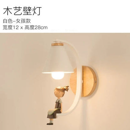 Modern Wood Wall Lamp Creative Resin Model Wall Lamps For Living Room Bedroom Children's Room Nordic Home Decor Light Fixtures