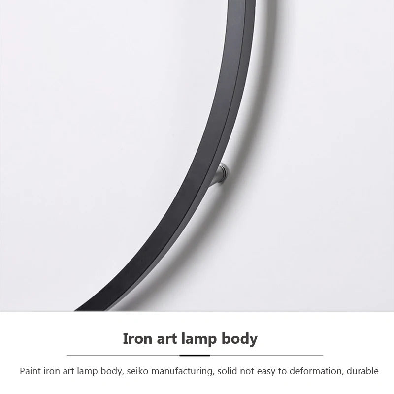 Modern minimalist circular LED wall lamp home designer Decor Circle Nordic Lustre living room and bedroom lighting equipment