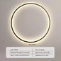 Modern minimalist circular LED wall lamp home designer Decor Circle Nordic Lustre living room and bedroom lighting equipment