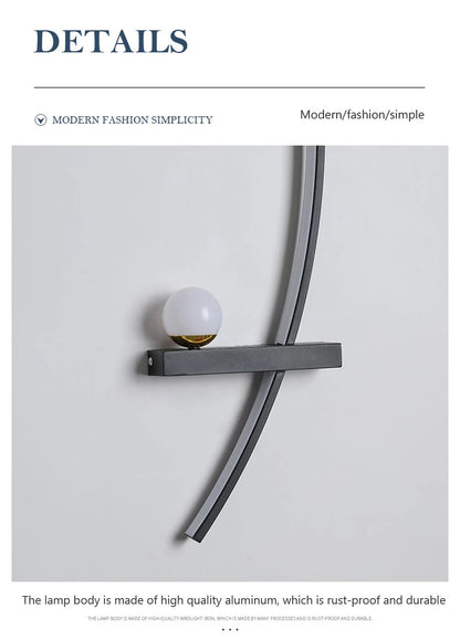 Smart LED Wall Lamp 55/105CM Remote Control Left Right Lighting Bedside Wall Sconces Bedroom Living Room Home Led Lights Lustre