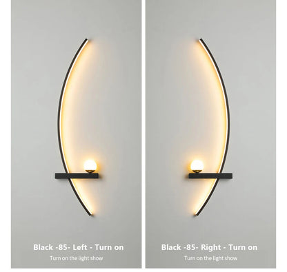 Smart LED Wall Lamp 55/105CM Remote Control Left Right Lighting Bedside Wall Sconces Bedroom Living Room Home Led Lights Lustre