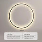 Modern minimalist circular LED wall lamp home designer Decor Circle Nordic Lustre living room and bedroom lighting equipment