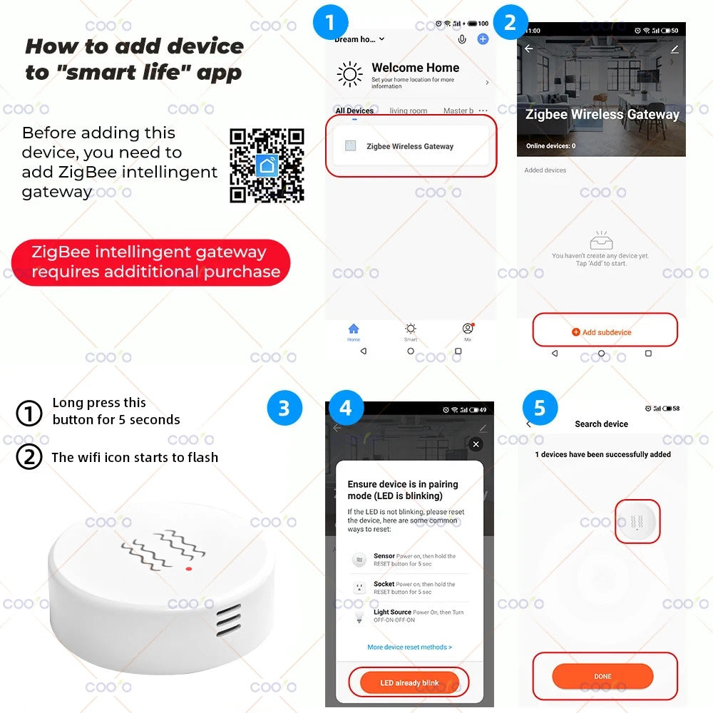 ZigBee Smart Vibration Tilt Sensor Real Time Monitor Door Window Detection Alarm Smart Home Security Protection System for Z2M