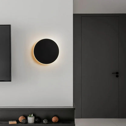 Led Round Wall Lights for Hallway Living Room Bedroom Aisle Modern Sconce Lamp Decoration Lighting Induction Switch Background