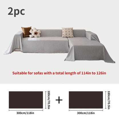 Polyester Sofa Covers with Tassels