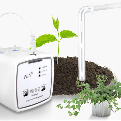 WIFI Intelligent Watering Device Double Pump Timed Automatic Drip Irrigation System Remote APPController for Garden Plant Flower