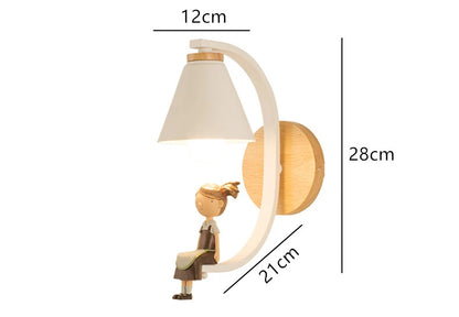 Modern Wood Wall Lamp Creative Resin Model Wall Lamps For Living Room Bedroom Children's Room Nordic Home Decor Light Fixtures
