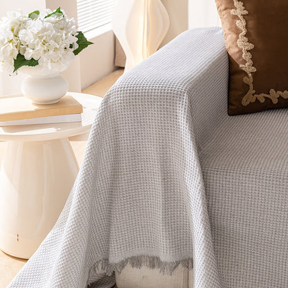 Polyester Sofa Covers with Tassels