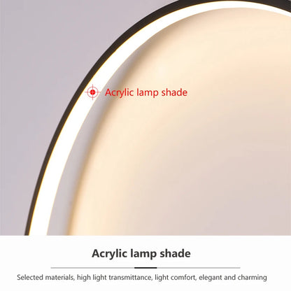 Modern minimalist circular LED wall lamp home designer Decor Circle Nordic Lustre living room and bedroom lighting equipment