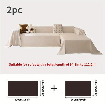 Polyester Sofa Covers with Tassels