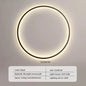 Modern minimalist circular LED wall lamp home designer Decor Circle Nordic Lustre living room and bedroom lighting equipment
