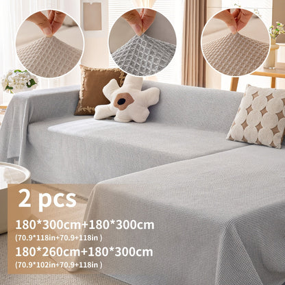 Polyester Sofa Covers with Tassels