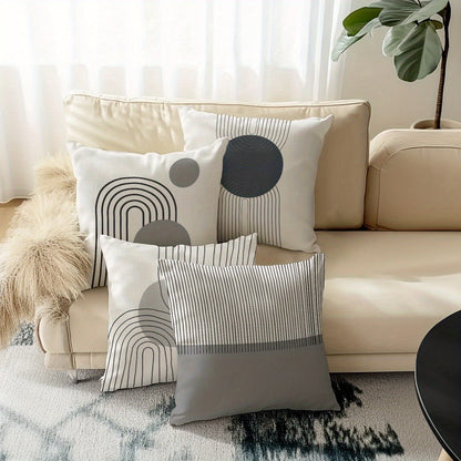 Geometric Linen Pillows